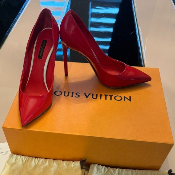 COPY - Louis Vuitton Eyeline Red Pump Heels pointed toe patent leather red Size… - Picture 1 of 8